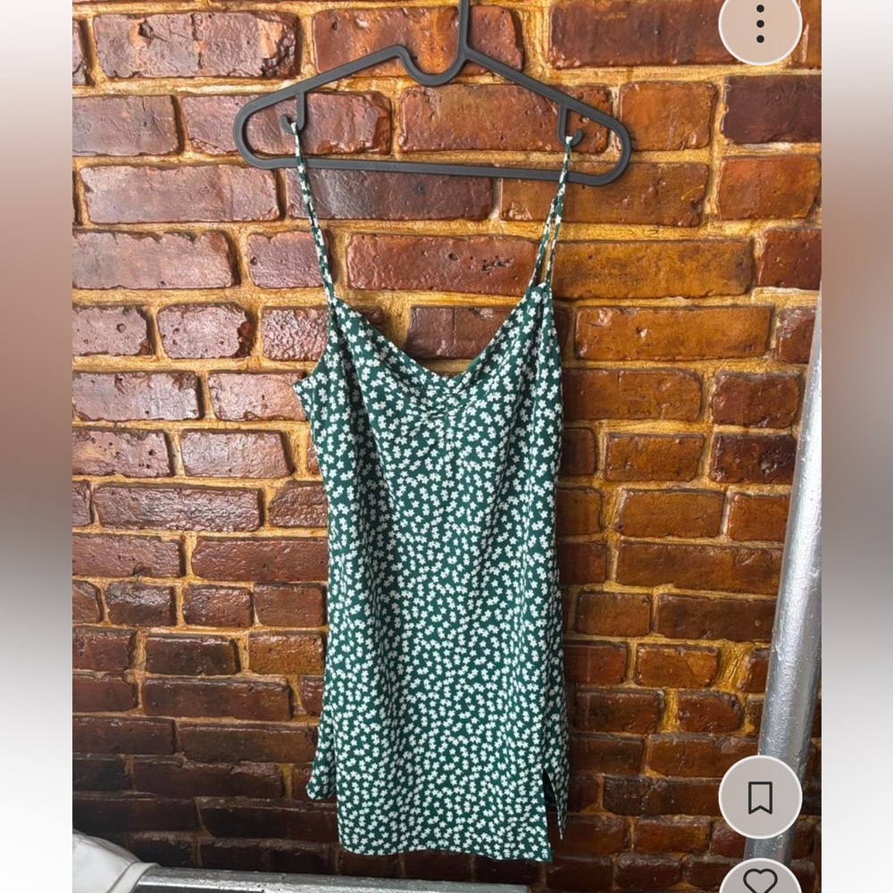 Princess Polly Green and White Mini Dress